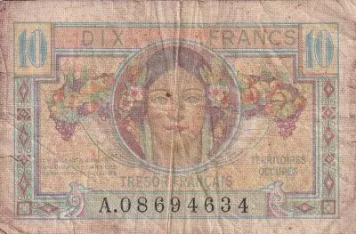 Frankreich 10 Francs - Head of woman - 1947 - VF.30.01