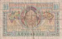 Frankreich 10 Francs - Head of woman - 1947 - VG+ - P.7
