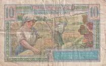 Frankreich 10 Francs - Head of woman - 1947 - VG+ - P.7