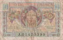 Frankreich 10 Francs - Head of woman - 1947 - VG to F - P.7