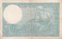 Frankreich 10 Francs - Minerva - 05-10-1939 - Serial G.73760 - P.73
