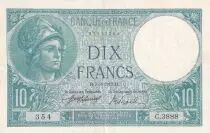 Frankreich 10 Francs - Minerva - 07-08-1917 - Serial C.3888 - P.73