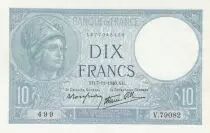 Frankreich 10 Francs - Minerva - 07-11-1940 - Serial V.79082