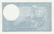 Frankreich 10 Francs - Minerva - 07-11-1940 - Serial V.79082
