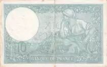 Frankreich 10 Francs - Minerva - 09-01-1941 - Serial L.83708-924 - P.73