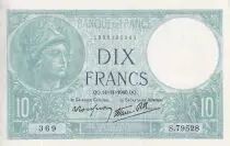 Frankreich 10 Francs - Minerva - 14-11-1940 - Serial S.79528 - P.73