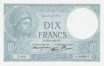 Frankreich 10 Francs - Minerva - 16-01-1941 - Serial G.83901
