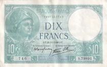 Frankreich 10 Francs - Minerva - 21-11-1940 - S&eacute;rie S