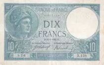 Frankreich 10 Francs - Minerva - 22-01-1916 - Serial R.138 - P.73