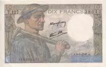 Frankreich 10 Francs - Mineur - 09-01-1947 - S�rie T.127 - F.08.17