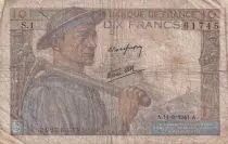 Frankreich 10 Francs - Mineur - 11-09-1941 - Serial S.1 - P.99