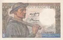 Frankreich 10 Francs - Minor - 04-12-1947 - Serial U.156 - P.99