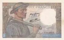 Frankreich 10 Francs - Minor - 09-01-1947 - Serial C.128-31317 -  P.99