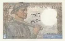 Frankreich 10 Francs - Minor - 09-01-1947 - Serial G.137