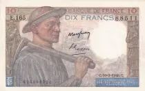 Frankreich 10 Francs - Minor - 10-03-1949 - Serial E.165