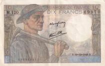 Frankreich 10 Francs - Minor - 12/19/1946 - Series M.120