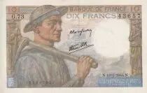Frankreich 10 Francs - Minor - 13-01-1944 - Serial G.73 - P.99