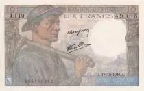 Frankreich 10 Francs - Minor - 19-12-1946 - Serial J.119 - P.99
