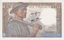 Frankreich 10 Francs - Minor - 20-01-1944 - Serial O.79 -  P.99