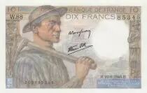Frankreich 10 Francs - Minor - 22-06-1944 - Serial W.88