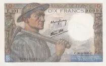 Frankreich 10 Francs - Minor - 26-04-1945 - Serial E.101 - P.99