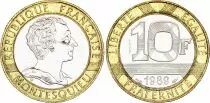 Frankreich 10 Francs - Montesquieu - 1989 Bi-metal