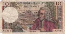 Frankreich 10 Francs - Voltaire - 01.04.1965 - Serial N.149