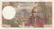 Frankreich 10 Francs - Voltaire - 04-07-1968 - Serial S.414