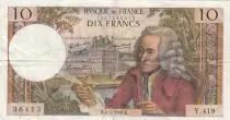 Frankreich 10 Francs - Voltaire - 04-07-1968 - Serial Y.419 - VF