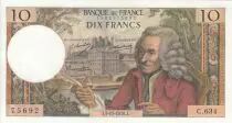 Frankreich 10 Francs - Voltaire - 05-11-1970 - Serial C.634