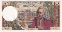 Frankreich 10 Francs - Voltaire - 06-02-1964 - Serial U.73 - P.147