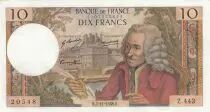 Frankreich 10 Francs - Voltaire - 07-11-1968 - Serial Z.443