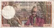 Frankreich 10 Francs - Voltaire - 08-01-1965 - Serial U.119 - P.147