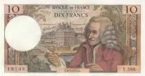 Frankreich 10 Francs - Voltaire - 08-05-1970 - Serial T.588