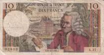 Frankreich 10 Francs - Voltaire - 10.10.1963 - Serial A.31