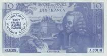 Frankreich 10 Francs - Voltaire - Billet scolaire - 1964