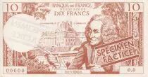 Frankreich 10 Francs - Voltaire - Billet scolaire