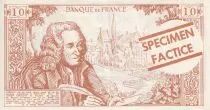 Frankreich 10 Francs - Voltaire - Billet scolaire