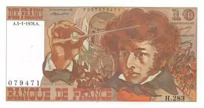 Frankreich 10 Francs Berlioz - 05-01-1976 Serial H.283 - XF
