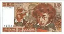 Frankreich 10 Francs Berlioz - 06-12-1973 Serial Y.13