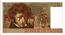 Frankreich 10 Francs Berlioz - 23-11-1972 2 consecutives numbers