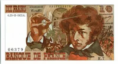 Frankreich 10 Francs Berlioz - 23-11-1972 Serial R.7