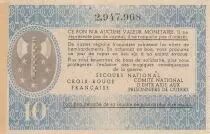 Frankreich 10 Francs Bon de Solidarit&eacute; - 1941-1942 serial 2.947.968 - WWII