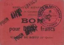 Frankreich 10 Francs Carcassonne Bon pour 10 Frs de viande de Boeuf