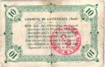 Frankreich 10 Francs Cattenieres City - 1915