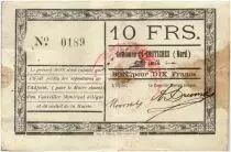 Frankreich 10 Francs Coutiches City - 1914