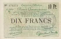 Frankreich 10 Francs Douai City - 1916