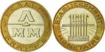 Frankreich 10 Francs Essai of Coin Pessac 1987