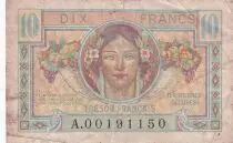 Frankreich 10 Francs French Treasury - 1947 - Serial A