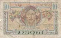 Frankreich 10 Francs French Treasury - 1947 - Serial A